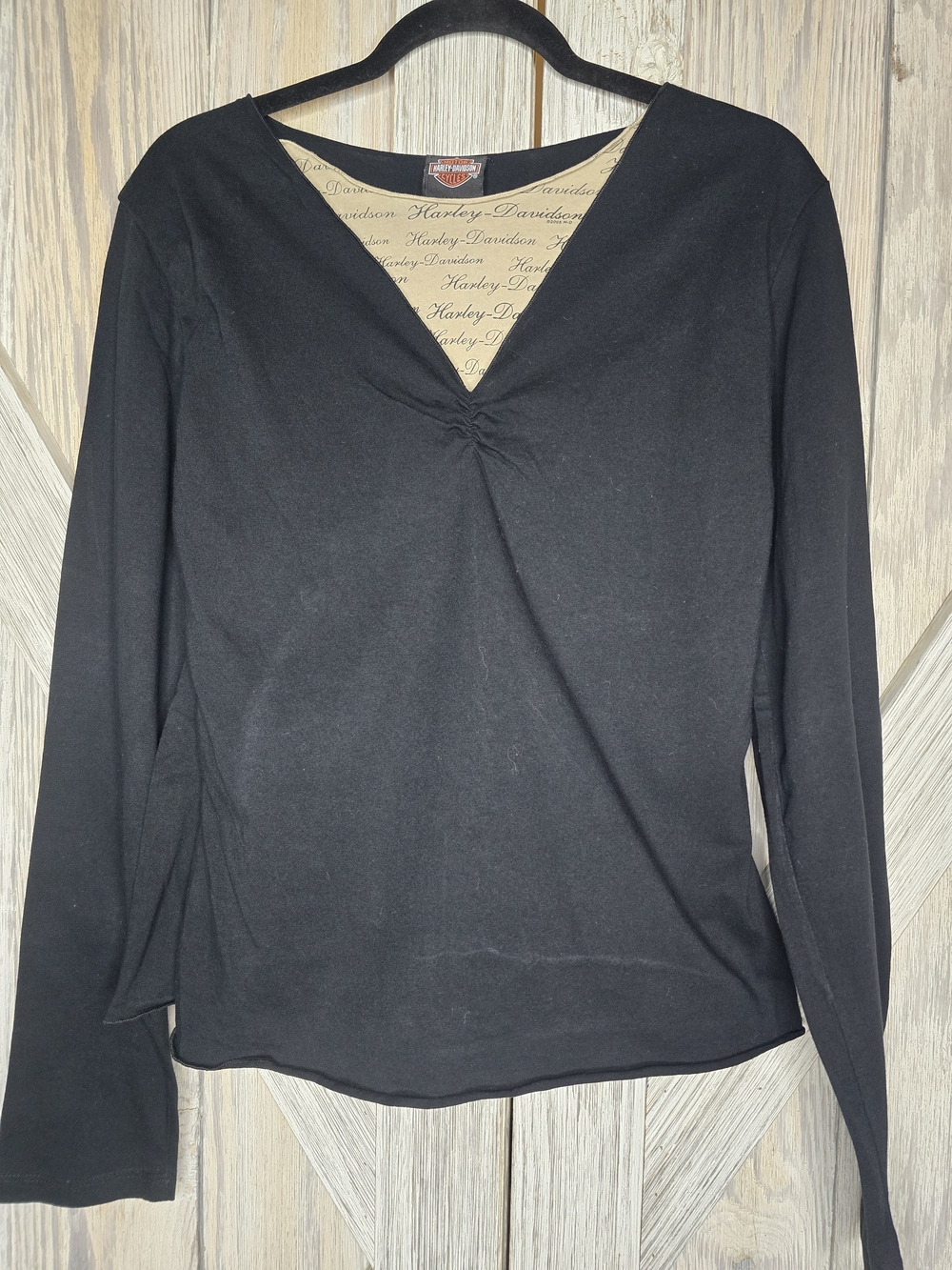 Harley-Davidson Script V-Neck Top • L